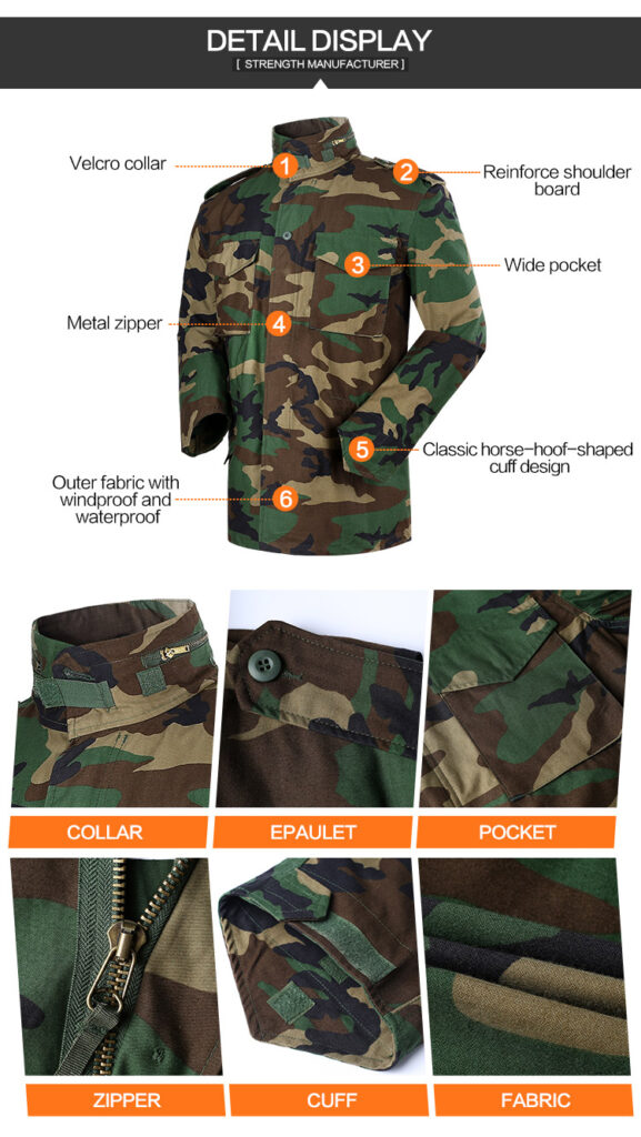 M65 jacket details