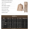 ACU Uniform Desert Digital Size