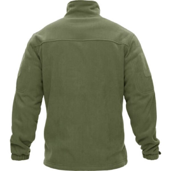 fleece jacket olive green1