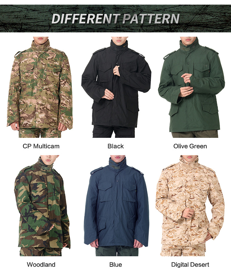 M65 Jacket Color Options